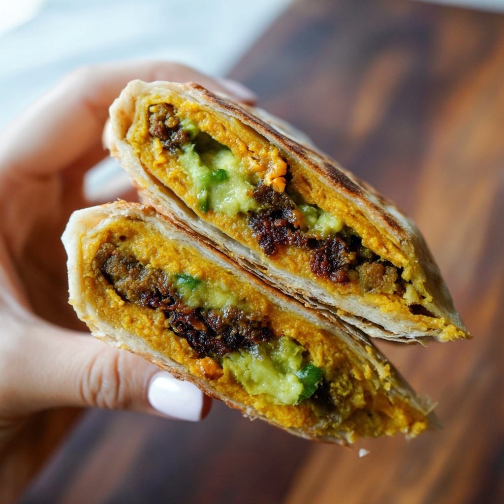 Scallion Pancake with Eggs and Spinach Recipe - Recipe Image