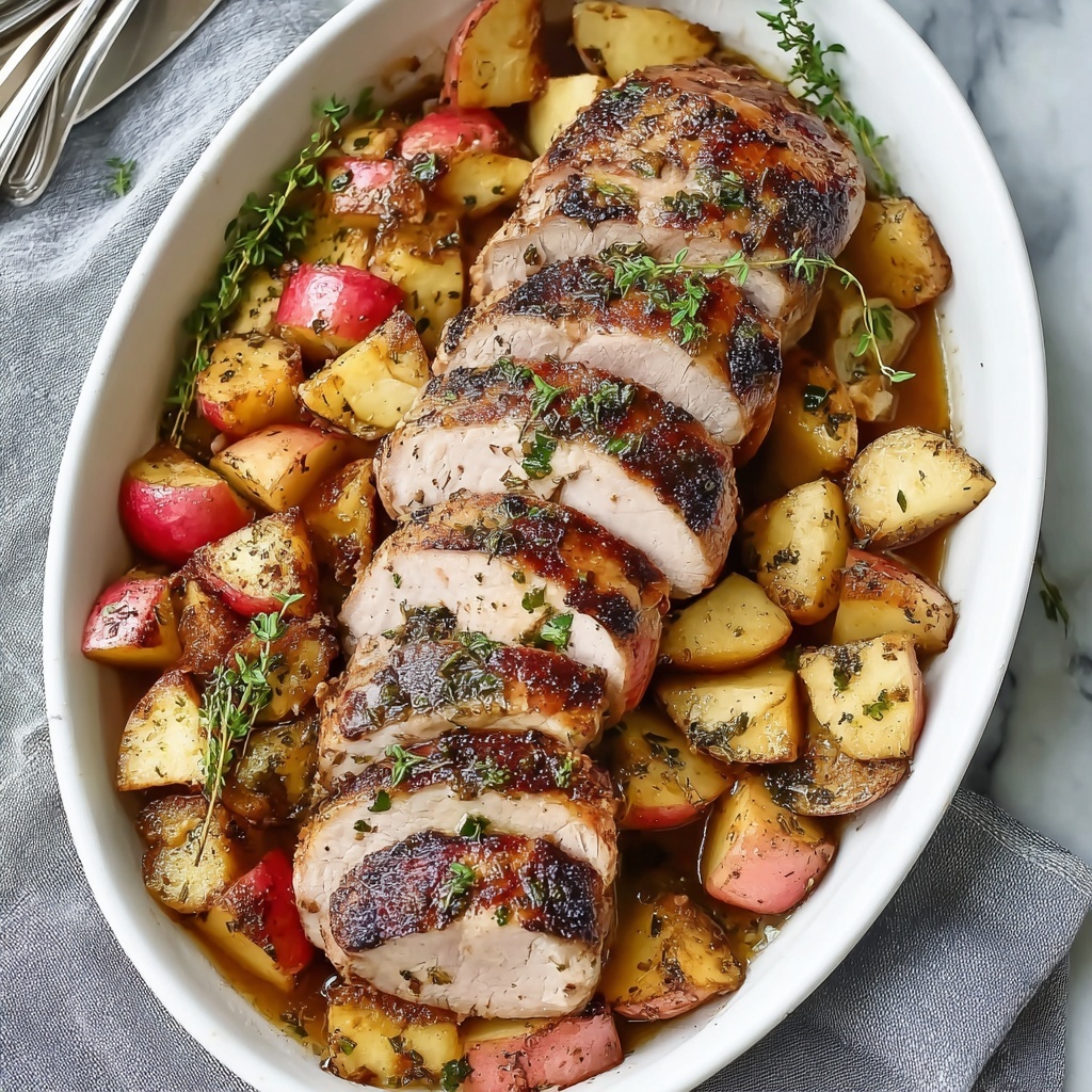 Chipotle Apple Pork Loin: Tender Flavors for Home Cooks Recipe - Recipe Image