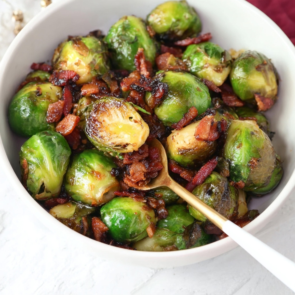 Caramelized Brussels Sprouts with Bacon Jam Recipe - Recipe Image
