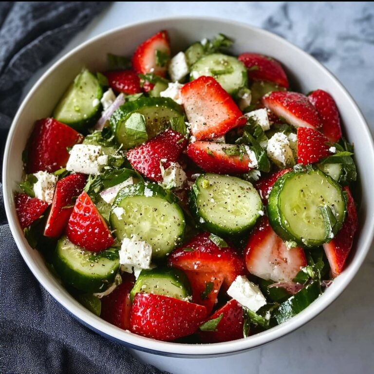 Refreshing Strawberry Cucumber Salad with Feta Bliss Recipe