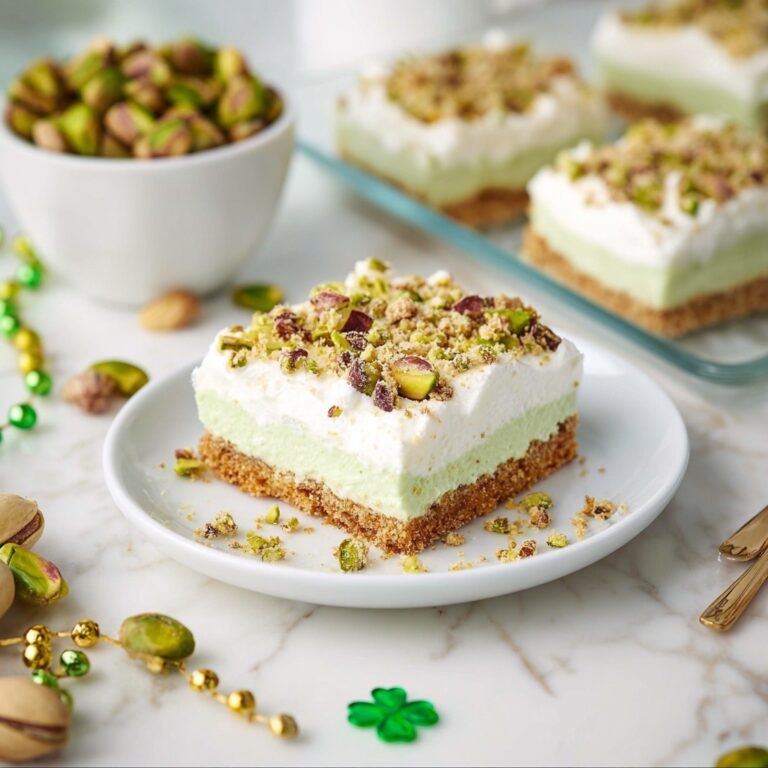 Pistachio Pudding Dessert with Graham Cracker Crust Recipe