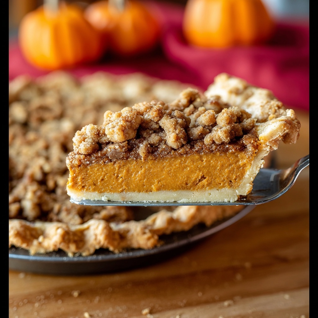 Ultimate Pumpkin Pie with Pecan Streusel Topping Recipe - Recipe Image