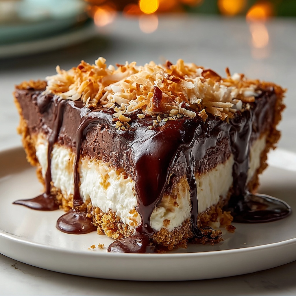 No-Bake German Chocolate Pie Recipe - Recipe Image