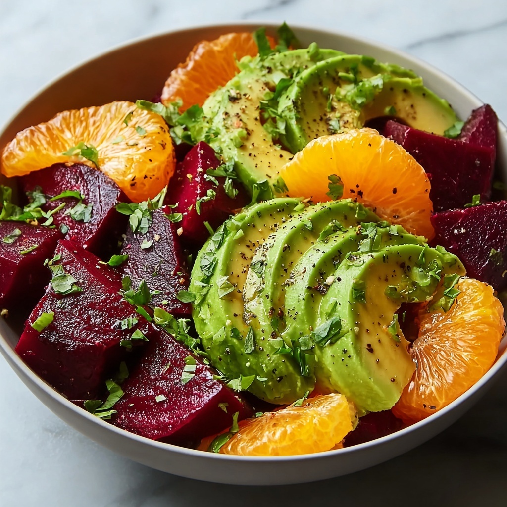 Roasted Beet Orange Avocado Salad: Your Vibrant Healthy Gem Recipe - Recipe Image