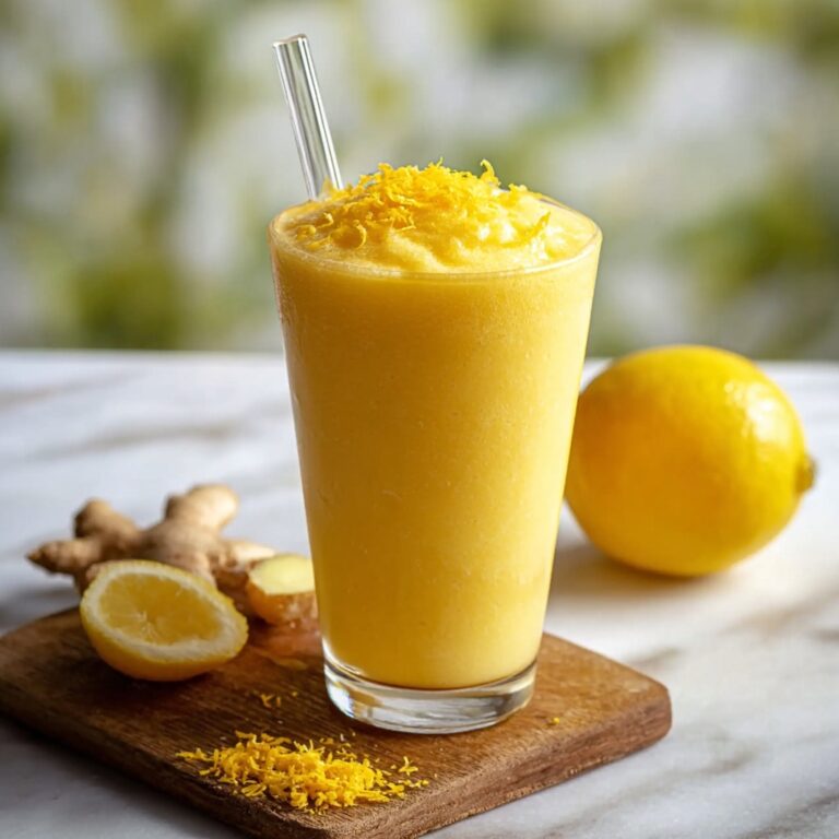 Fresh Lemon Ginger Detoxifying Smoothie Recipe