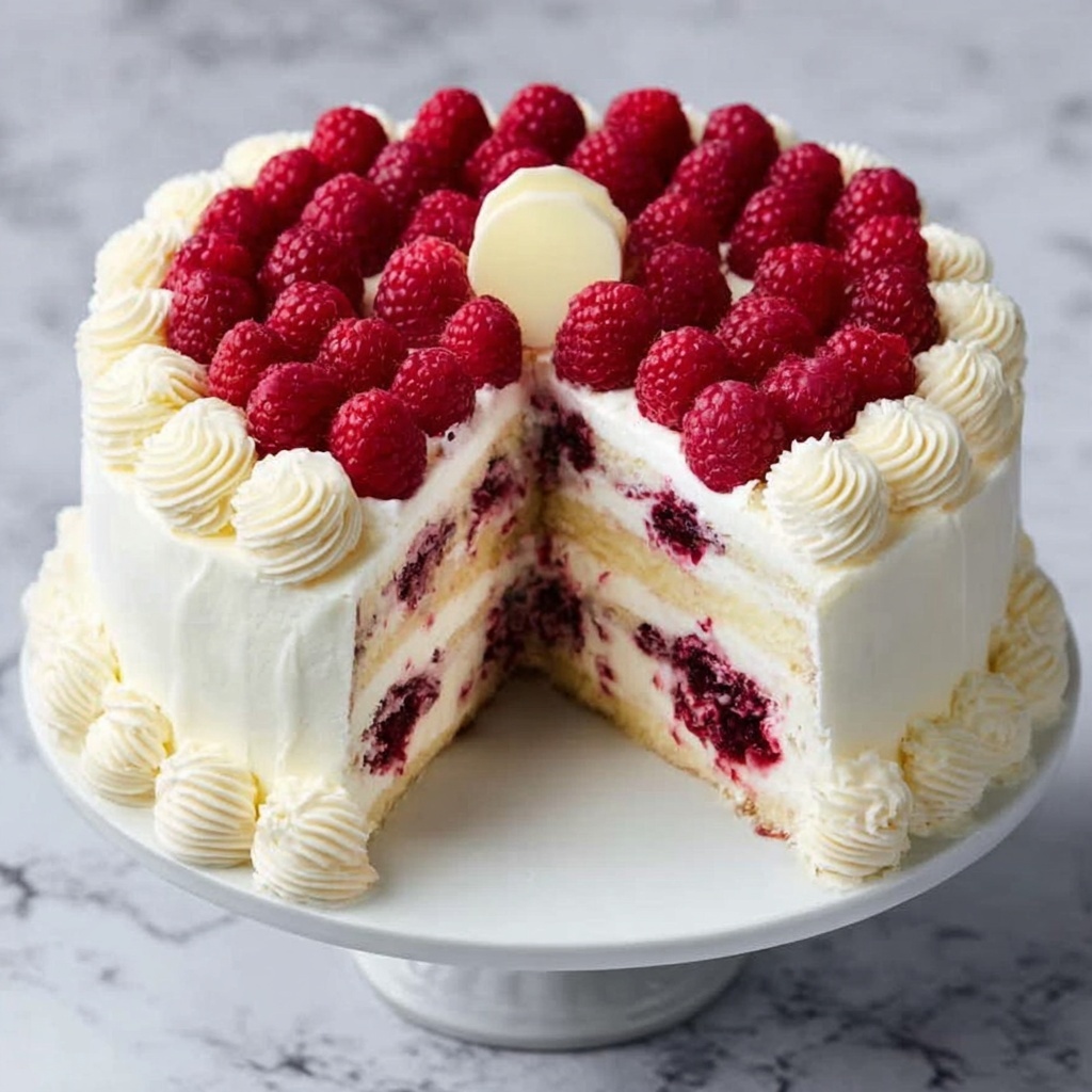 Raspberry Cake with Lemon Buttercream Recipe - Recipe Image
