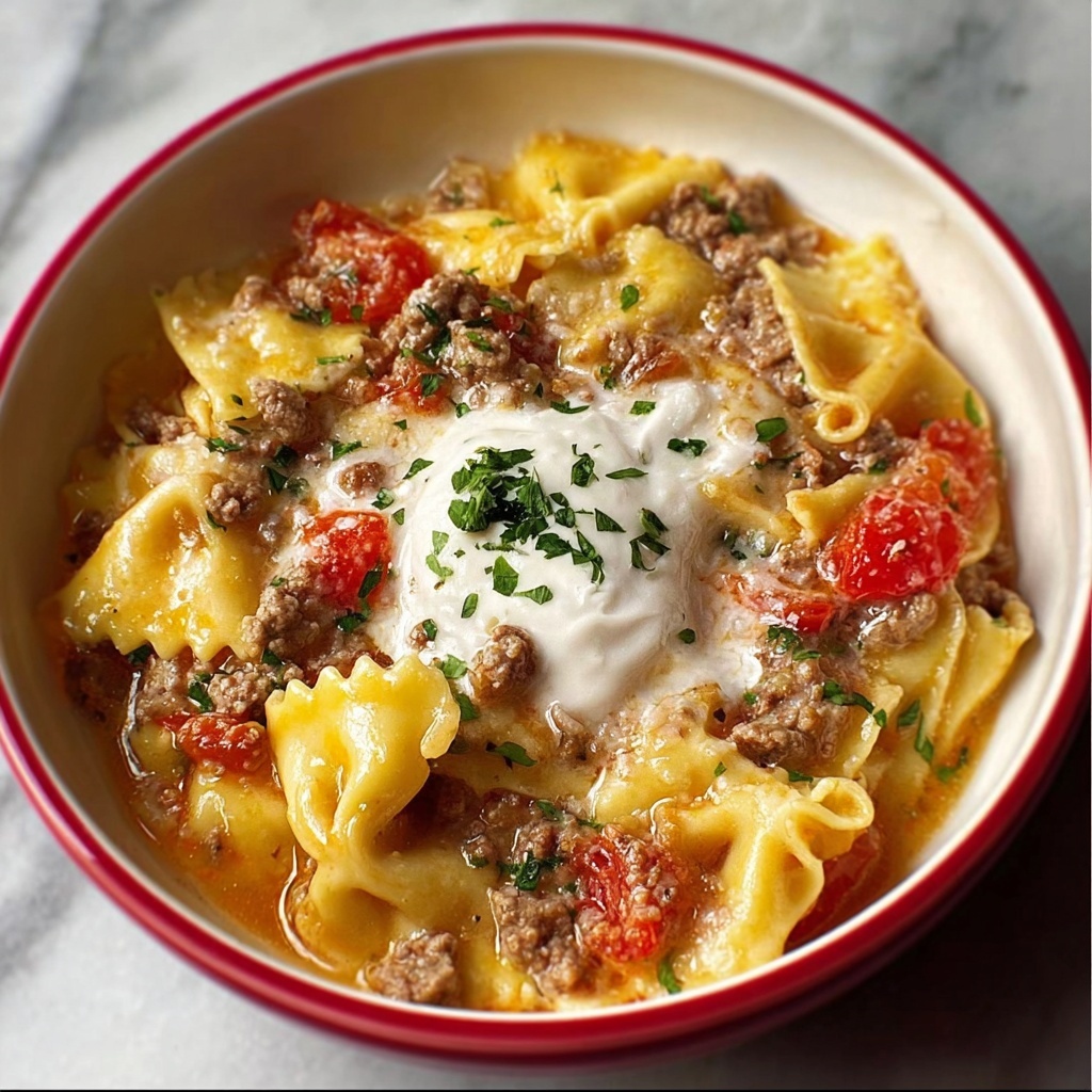 Crockpot Cheesy Beef and Noodles Recipe - Recipe Image