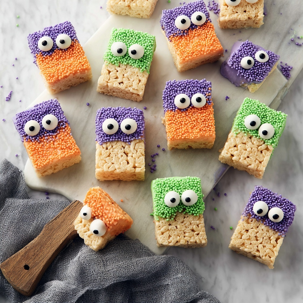 Easy Rice Krispie Monster Treats Recipe - Recipe Image