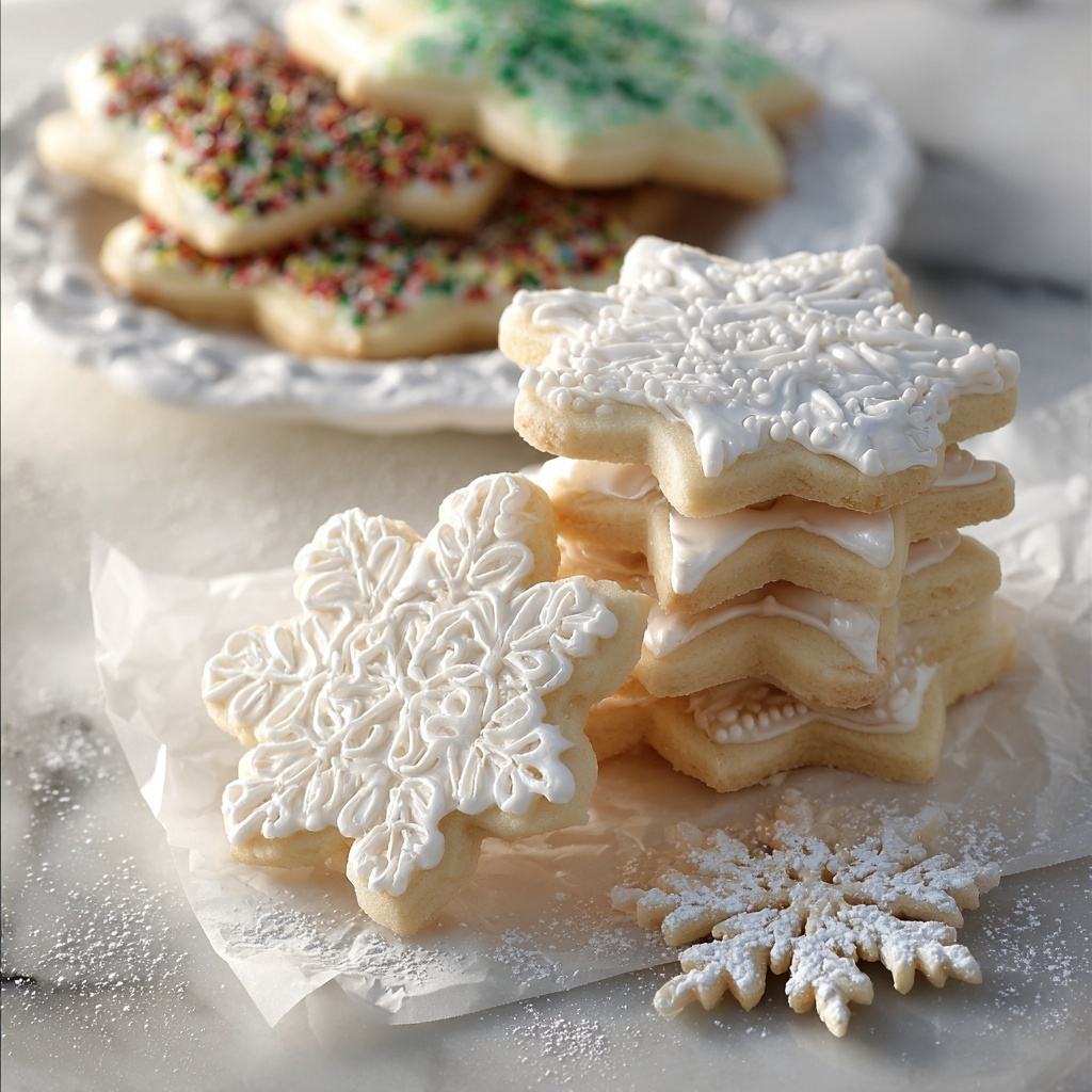 White Velvet Sugar Cookies Recipe - Recipe Image