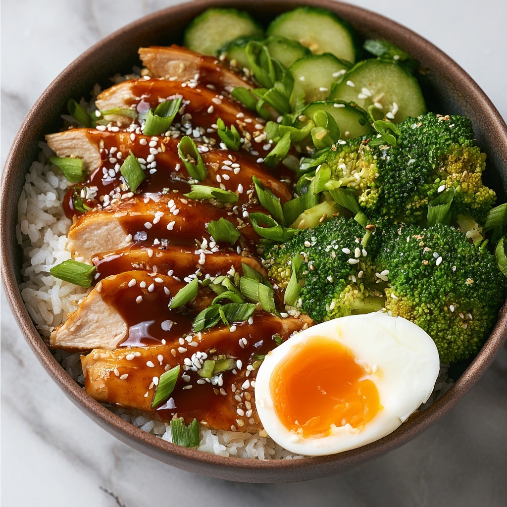 Sticky Chicken Rice Bowls Recipe - Recipe Image