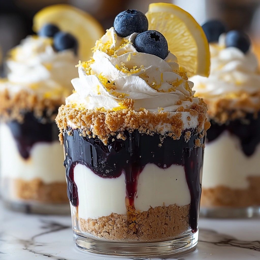 Lemon Blueberry Cheesecake Parfaits Recipe - Recipe Image