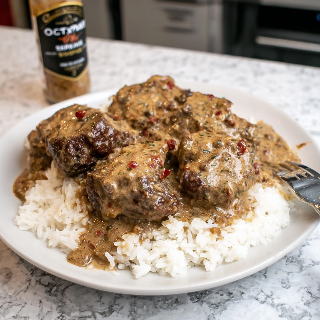 Southern Smothered Oxtail Recipe - Recipe Image