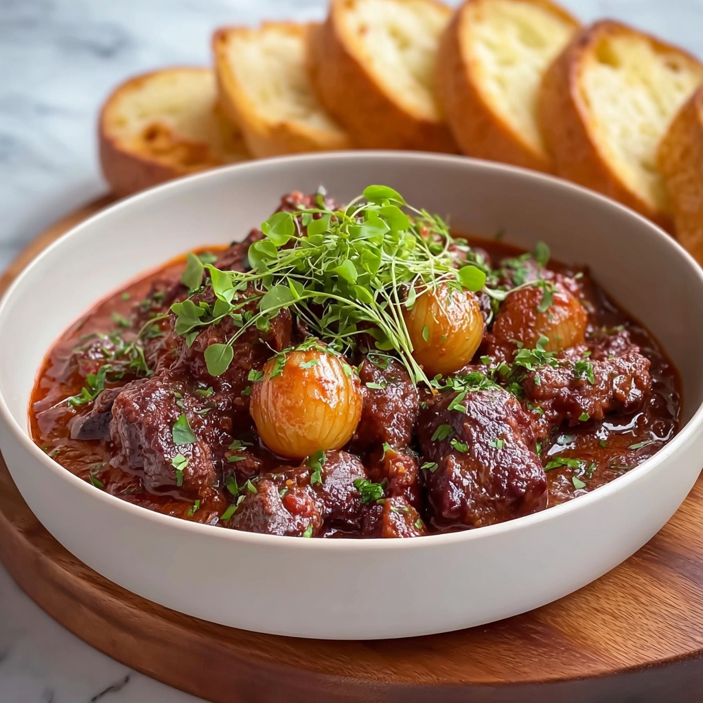 Greek Beef Stew with Shallots Recipe - Recipe Image