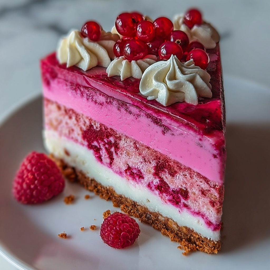 Pink Velvet Raspberry Cheesecake Recipe - Recipe Image