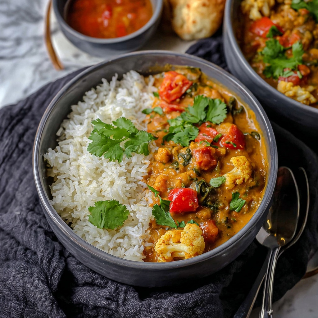 Roasted Cauliflower Lentil Curry Recipe - Recipe Image