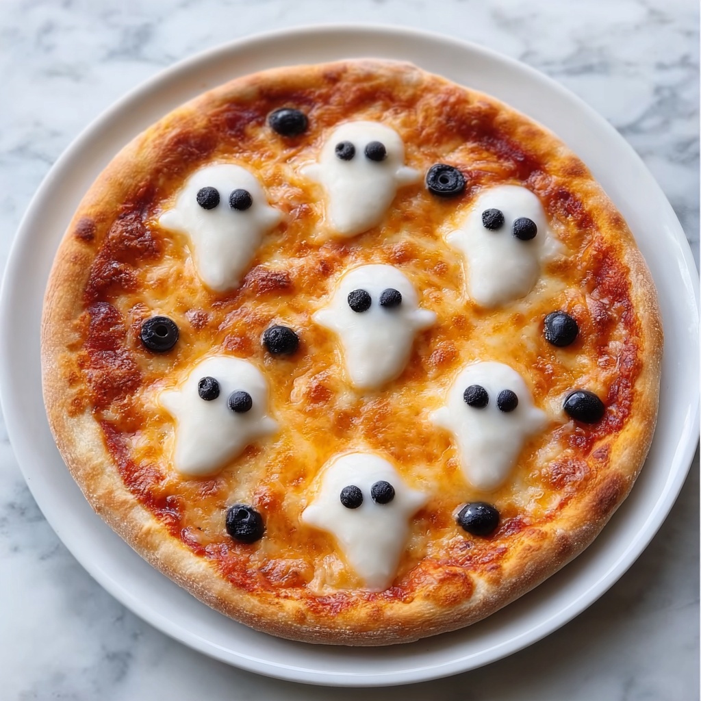 Halloween Ghost Pizza – A Spooktacular Treat Recipe - Recipe Image