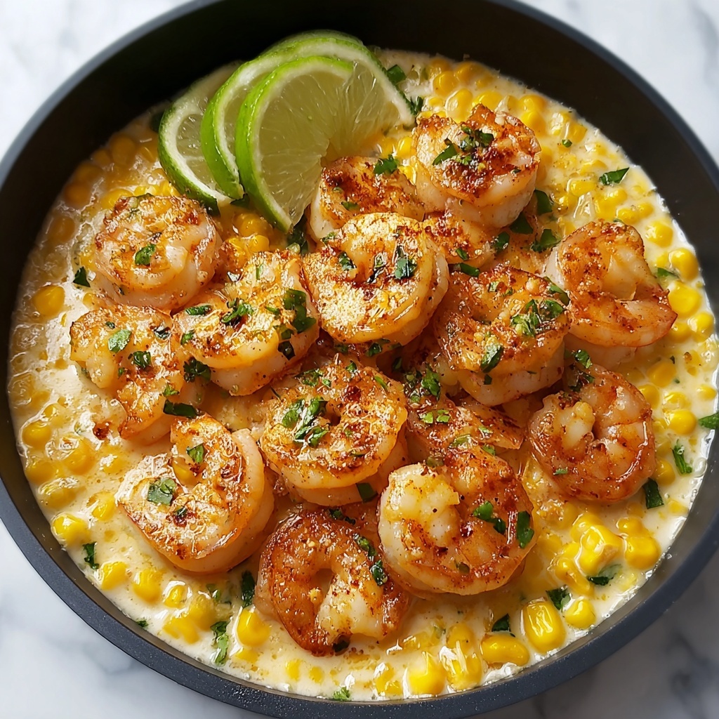 Creamy Shrimp and Corn Bliss: A 30-Minute Delight - Recipe Image