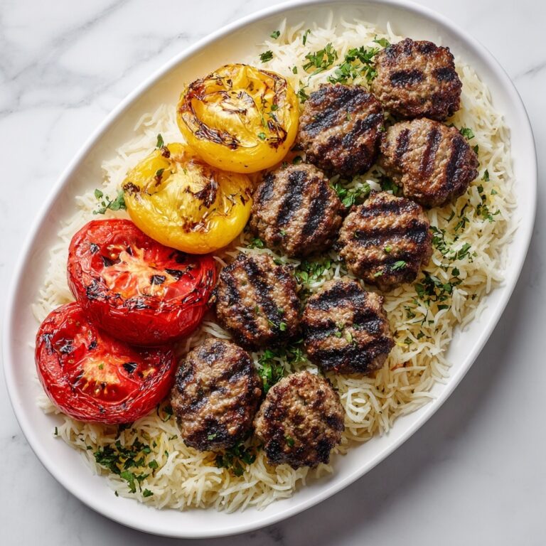 Sizzling Beef & Lamb Kafta with Warm Pita or Rice!