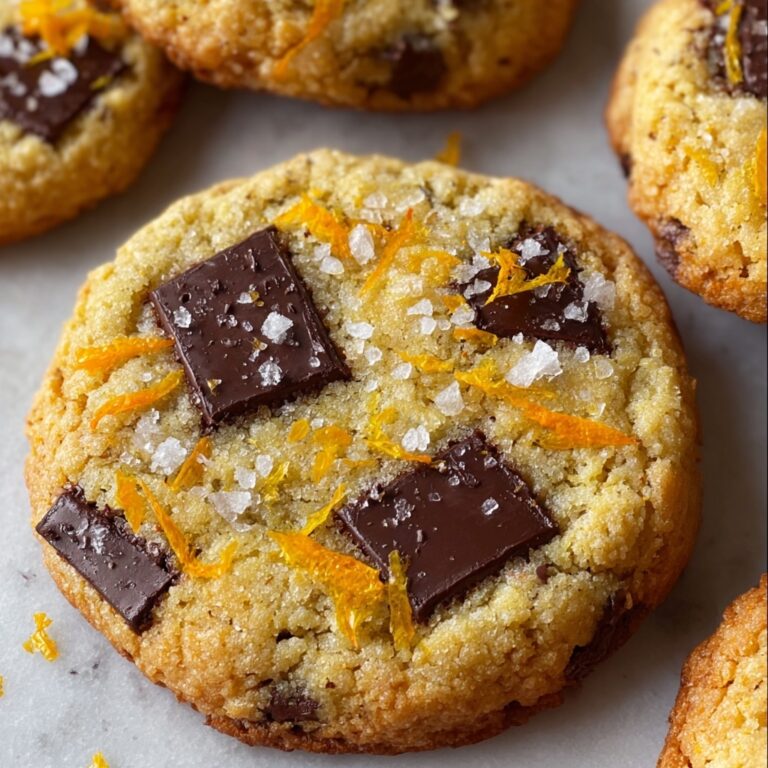 Orange Dark Chocolate Chunk Cookies Recipe