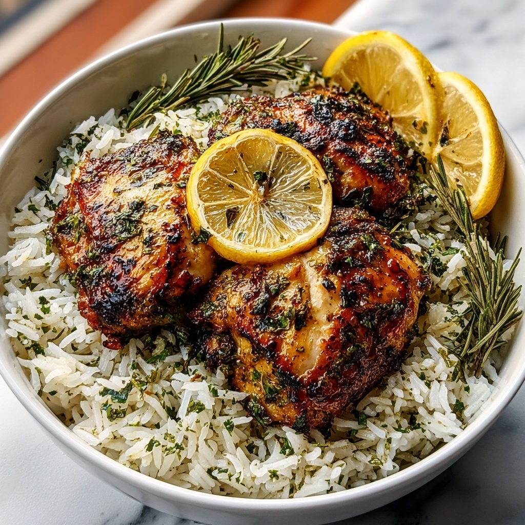 Lemon Herb Chicken and Rice Recipe - Recipe Image