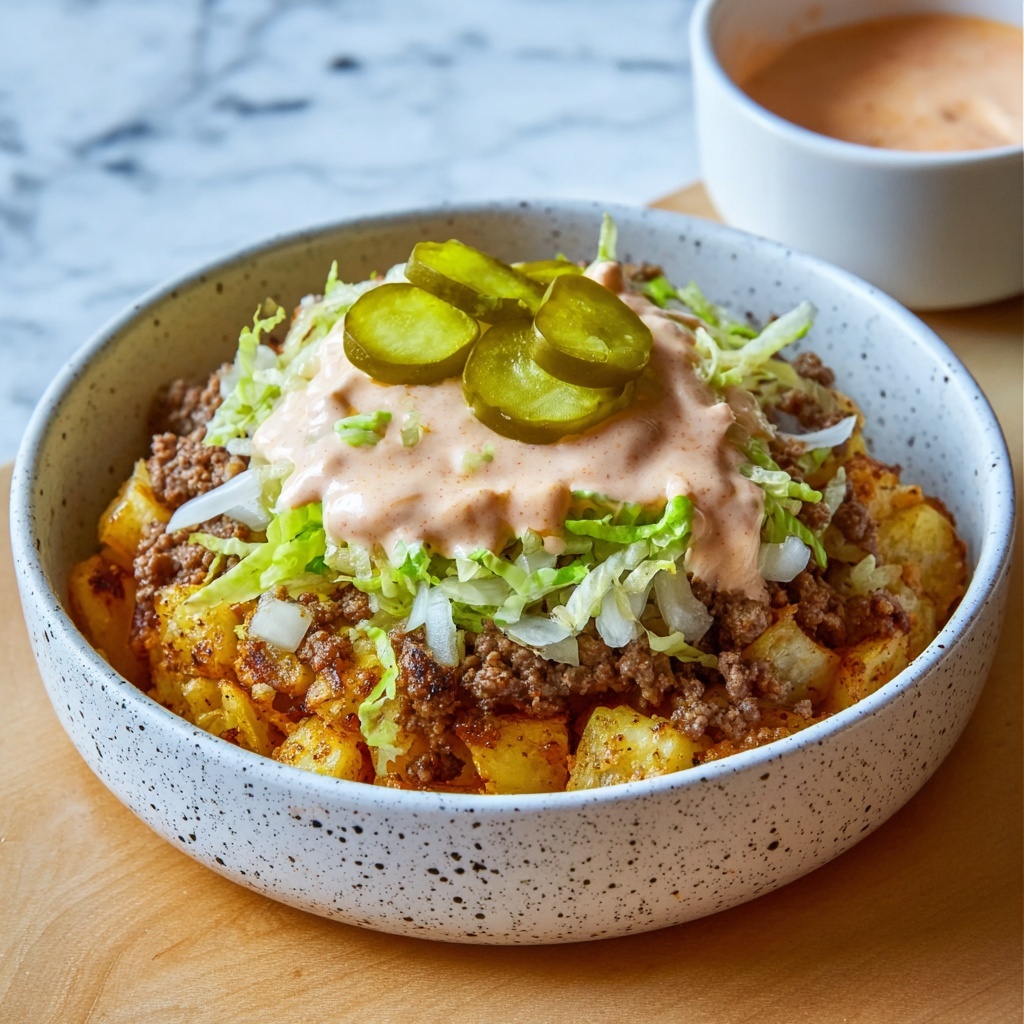 Loaded Potato Big Mac Bowl Recipe - Recipe Image