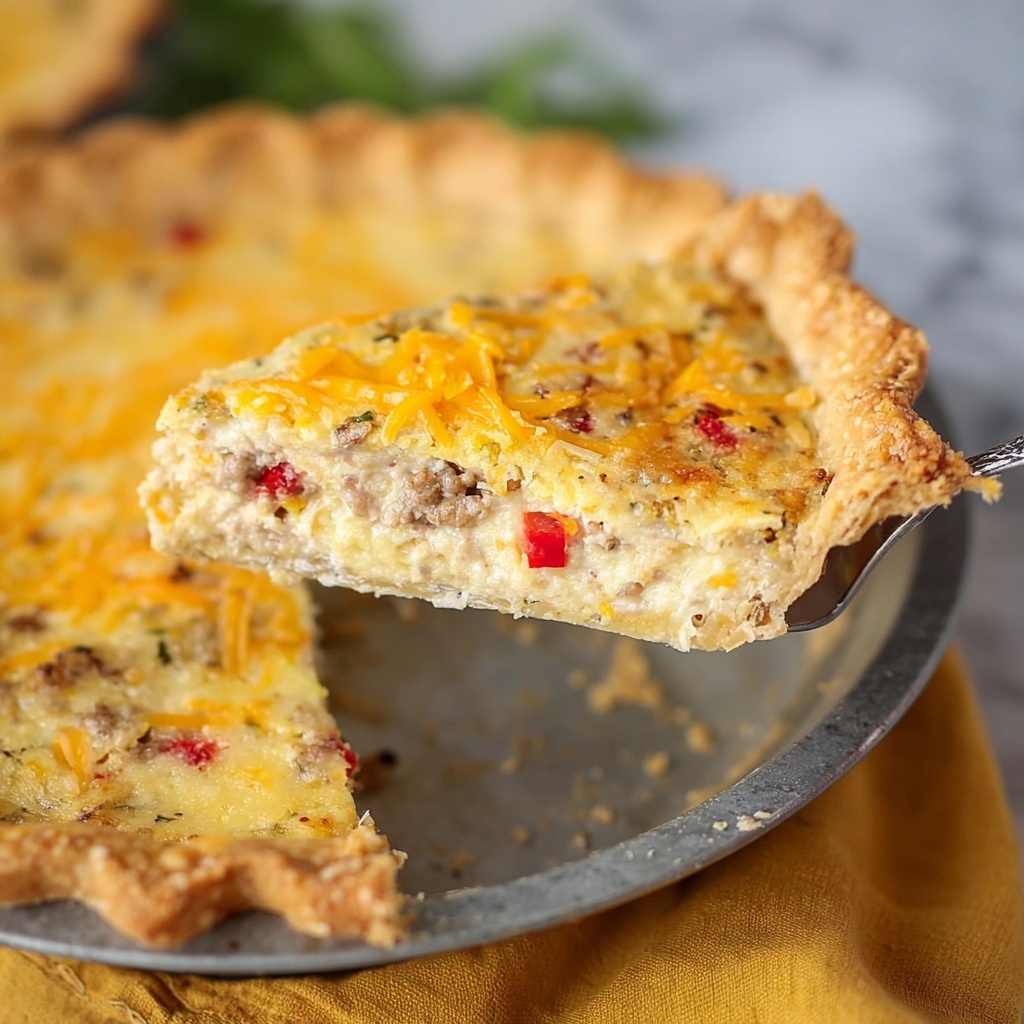 Bacon and Pimento Cheese Quiche Recipe - Recipe Image