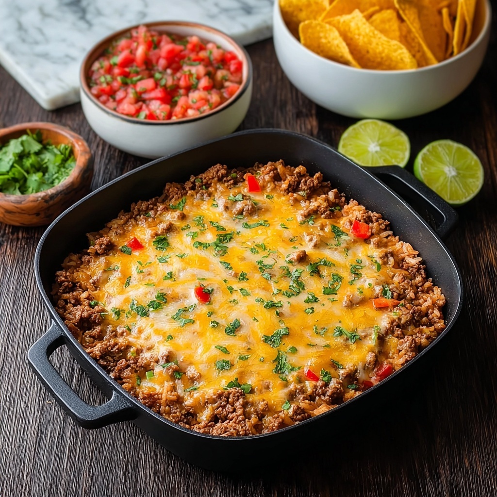 Cheesy Taco Rice Recipe - Recipe Image