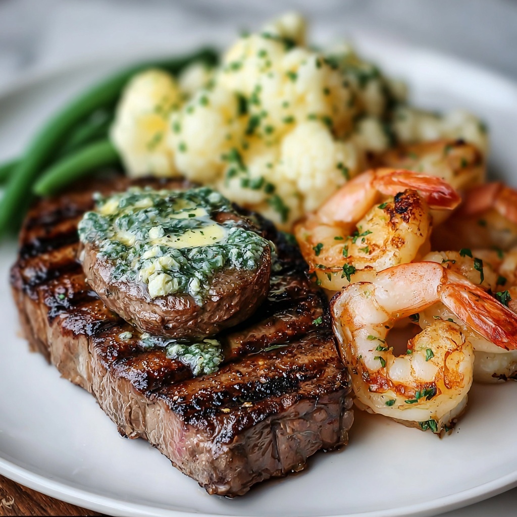 Perfect Valentine’s Dinner: Garlic Butter Steak & Shrimp Recipe - Recipe Image