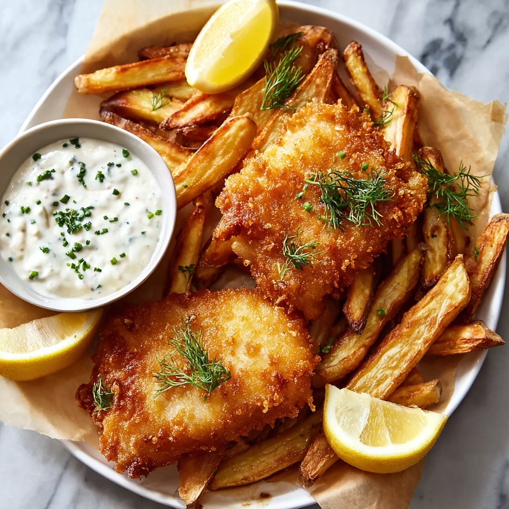Crispy Beer Battered Fish and Chips (Pub-Style Recipe) Recipe - Recipe Image