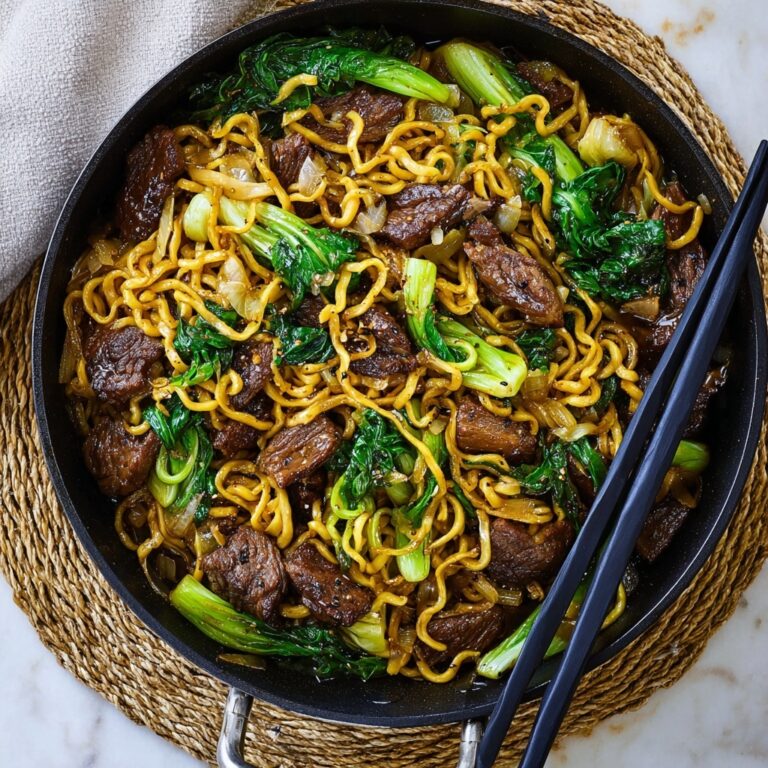 Black Pepper Beef Noodles Recipe