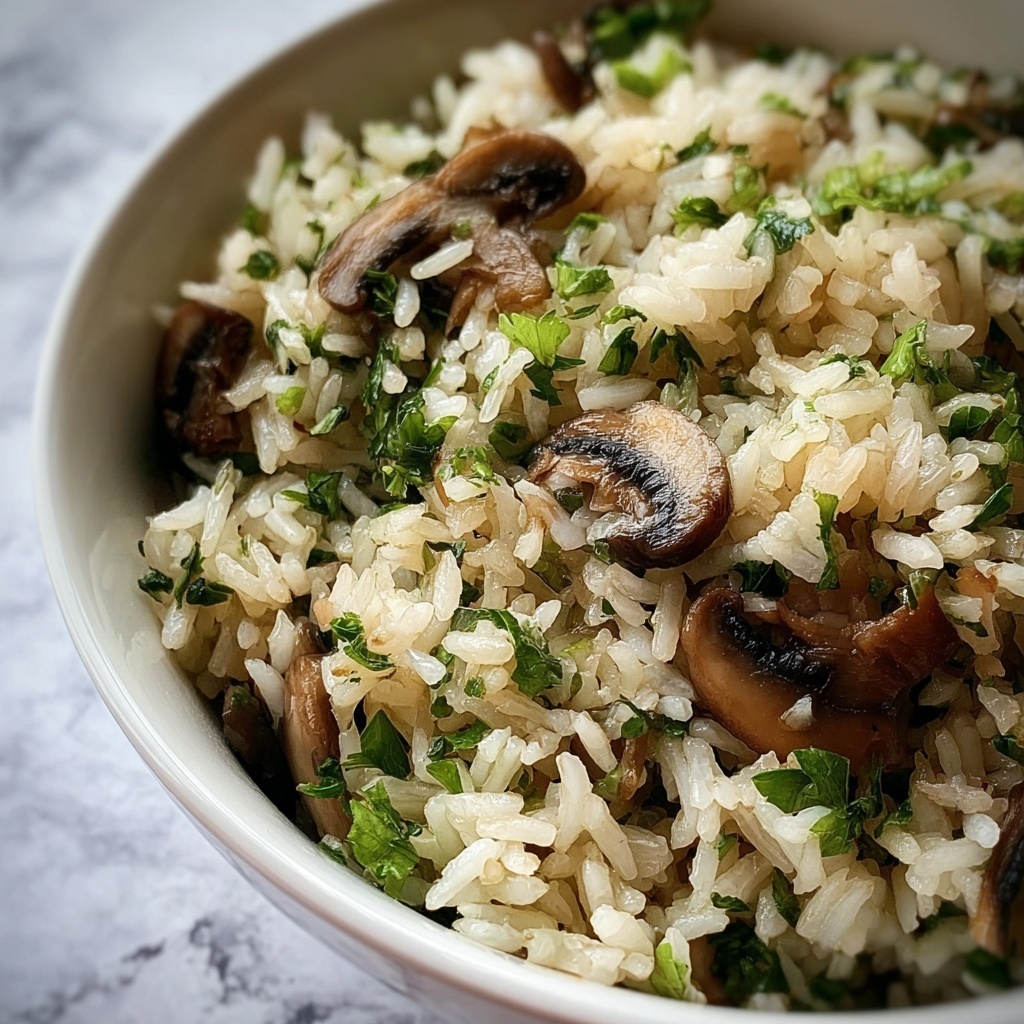 Creamy Mushroom Rice Recipe - Recipe Image