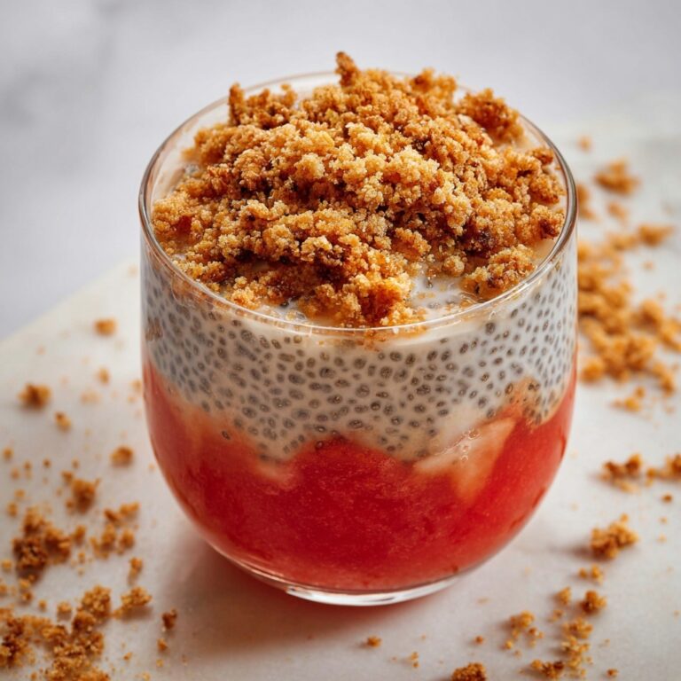 Peach Cobbler Chia Pudding Recipe