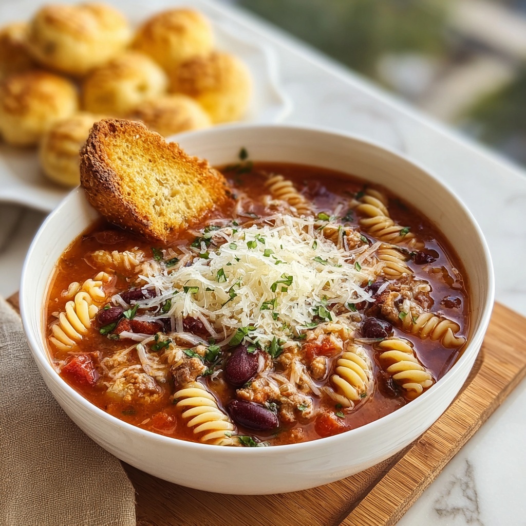 Crockpot Olive Garden Pasta Fagioli Recipe - Recipe Image