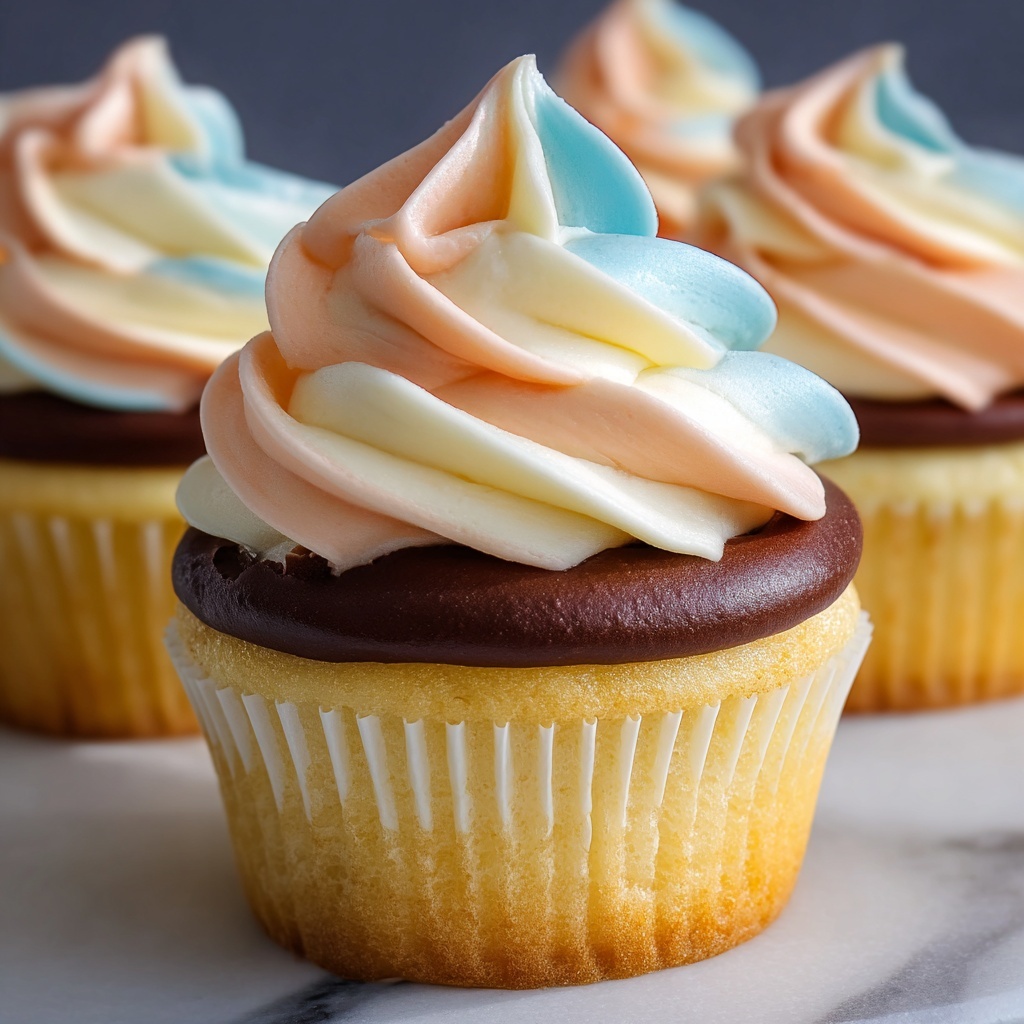 Perfect Swirl Cupcakes: Two-Tone Frosting Magic Recipe - Recipe Image