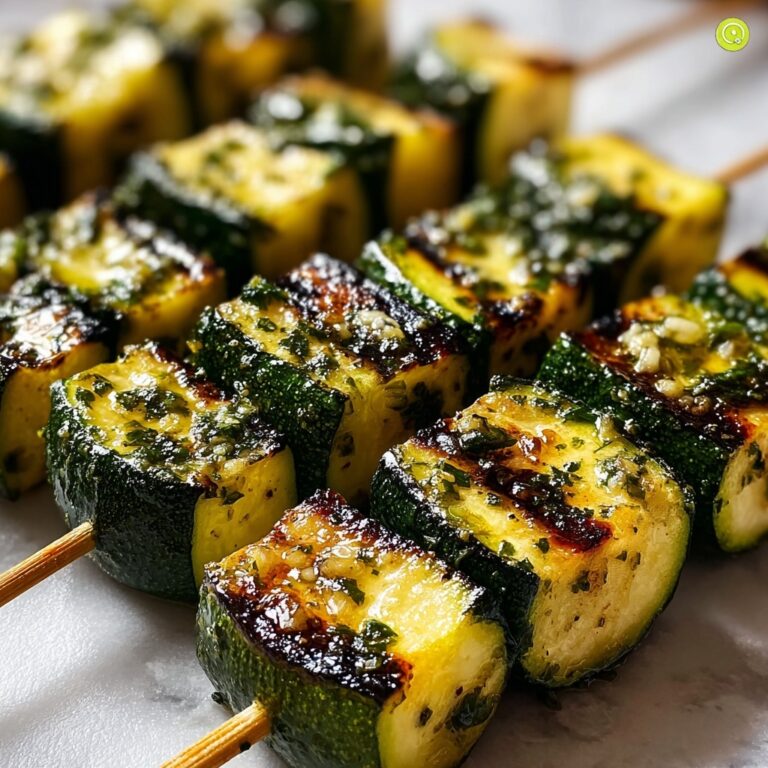 Garlic Butter Zucchini Skewers Recipe