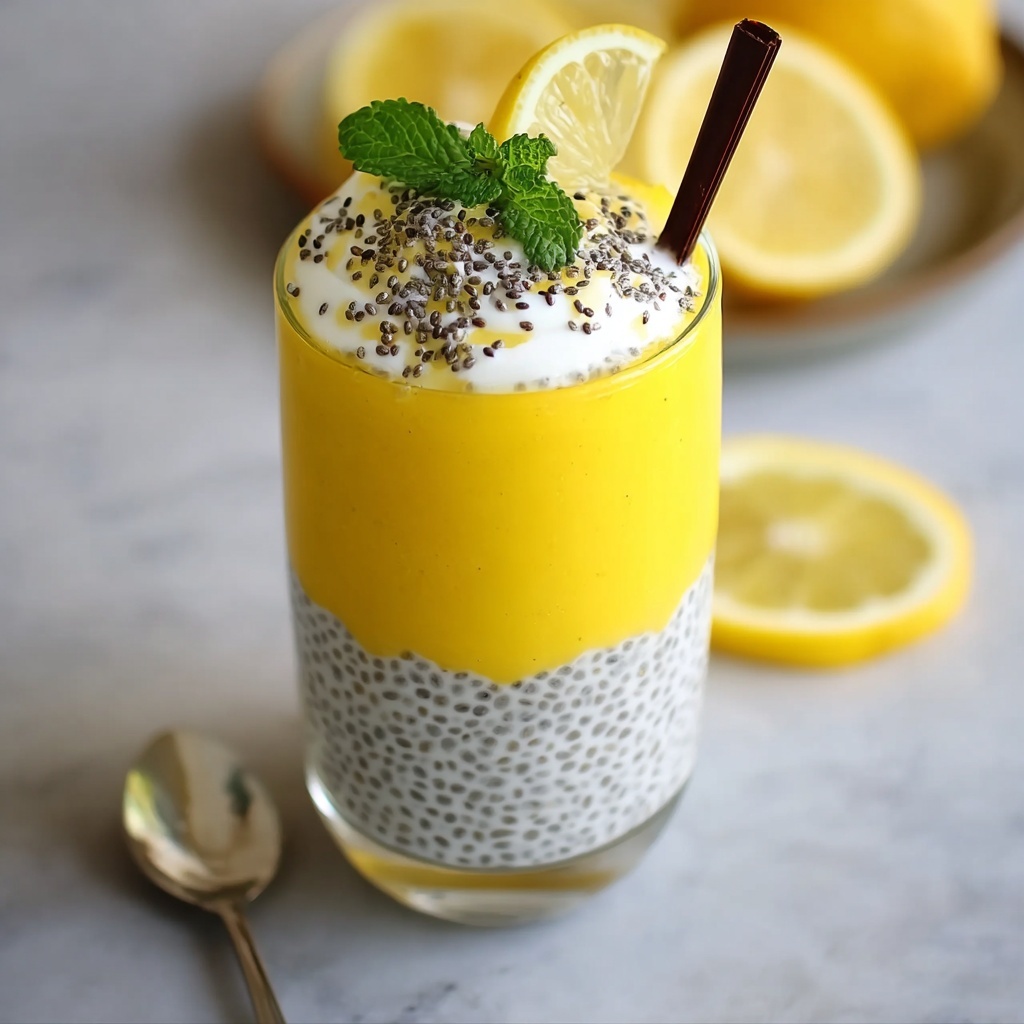 Lemon Curd Chia Pudding Recipe - Recipe Image