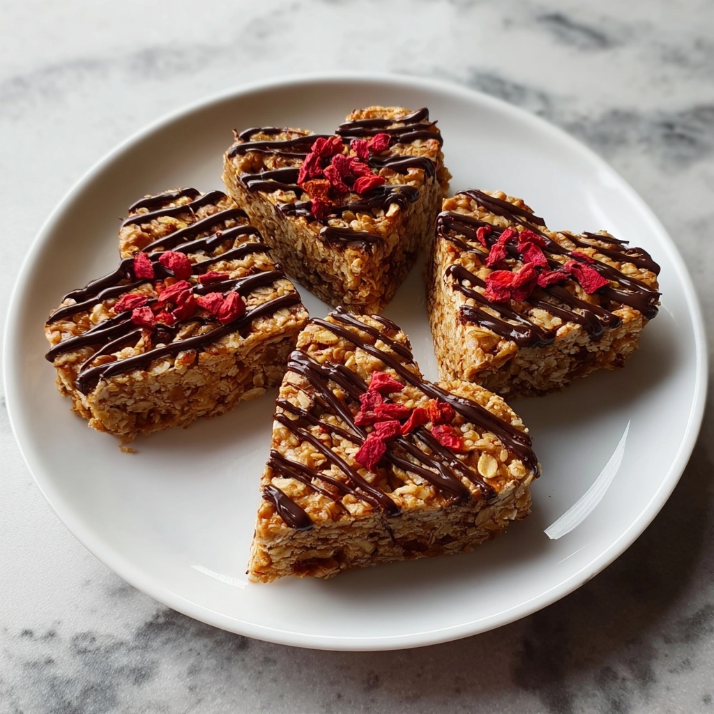 Crunchy Granola Heart Bars Recipe - Recipe Image