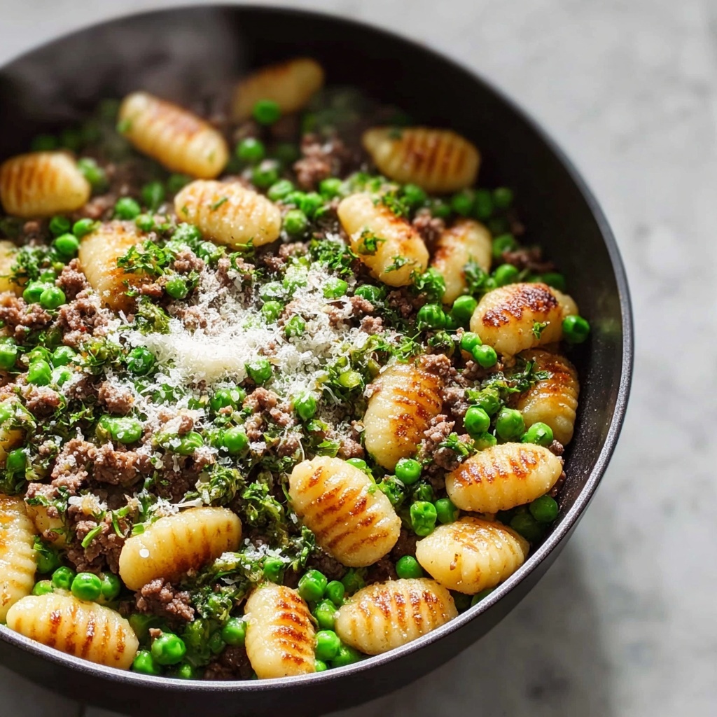 Gnocchi with Peas and Sausage (One-Pan Dinner) Recipe - Recipe Image