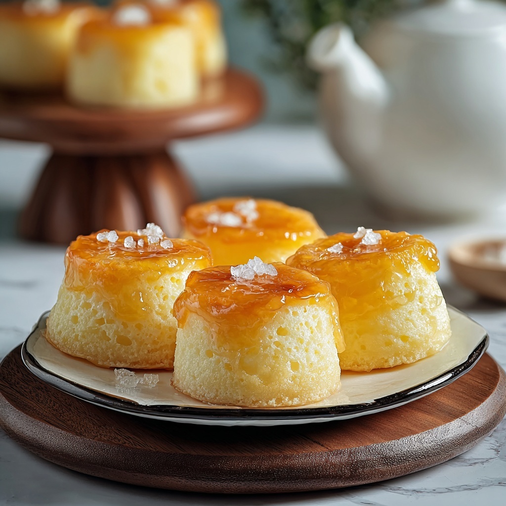 Mini Chinese Sponge Cakes with Nuts, Granola, and Fresh Berries Recipe - Recipe Image