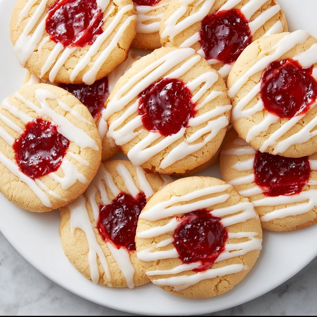 Raspberry Almond Shortbread Thumbprints Recipe - Recipe Image