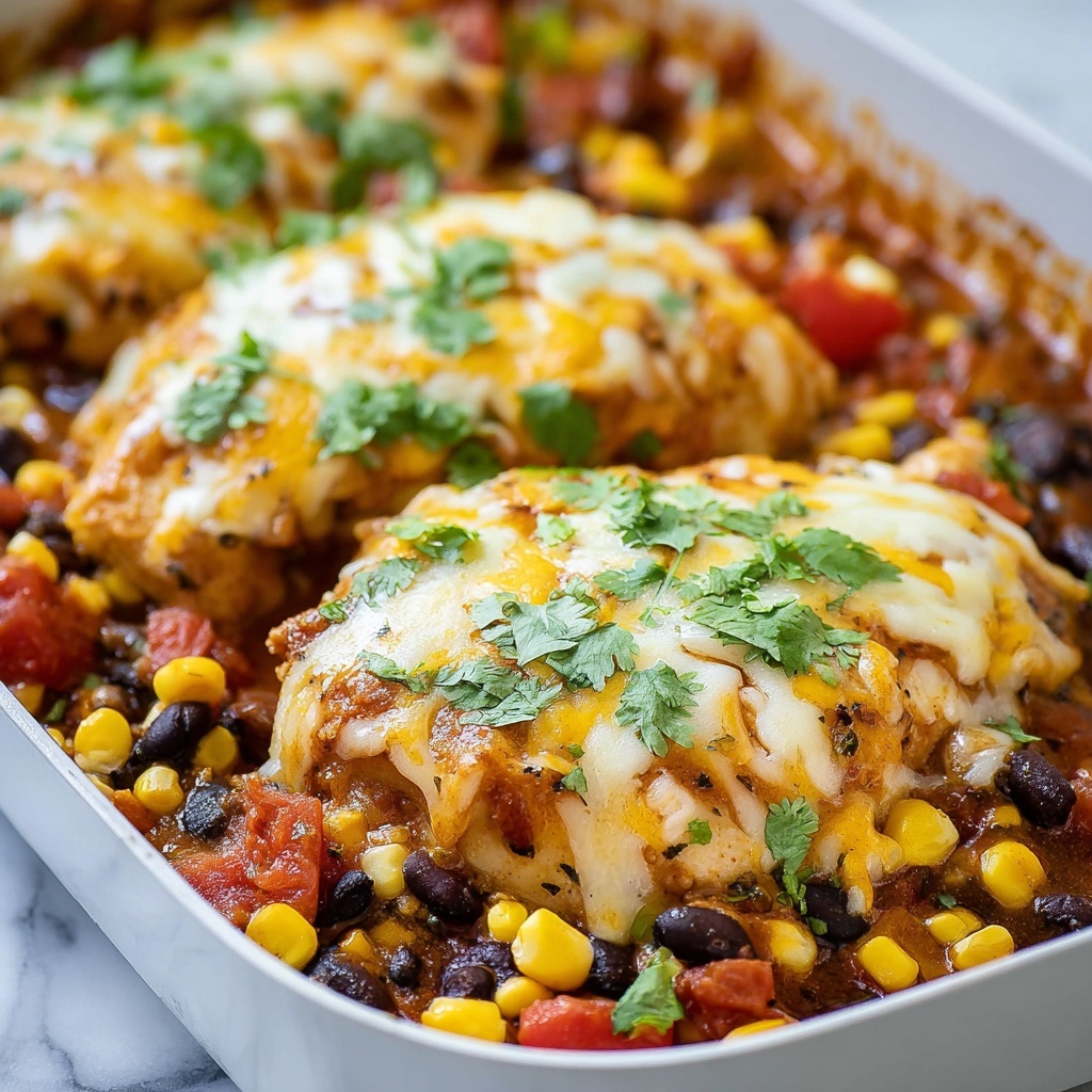 Cowboy Chicken Skillet with Corn, Black Beans, and Melted Cheese Recipe - Recipe Image