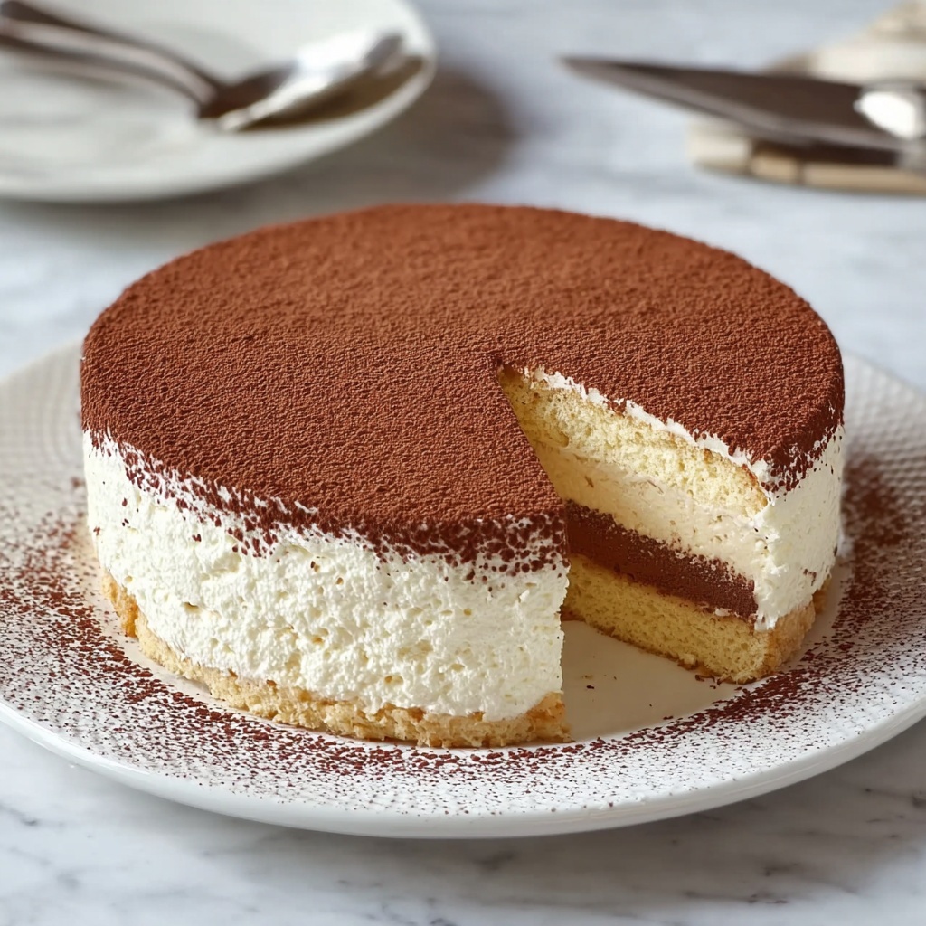 Tiramisu Japanese Cotton Cheesecake Recipe - Recipe Image