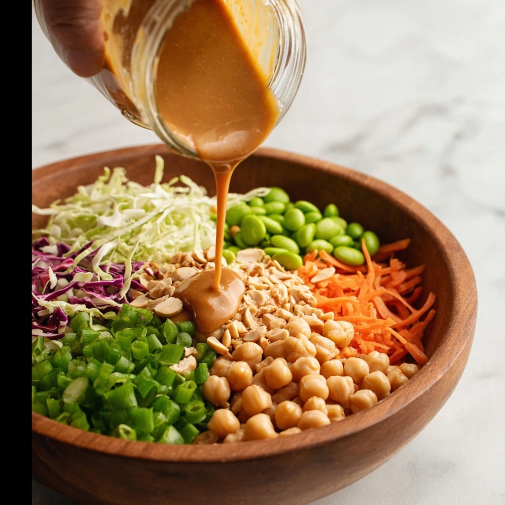 Quinoa Edamame Salad with Creamy Peanut Lime Dressing Recipe - Recipe Image