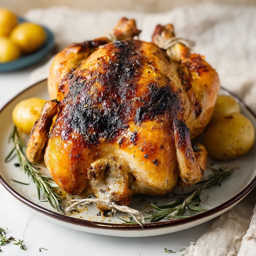 Roast Tarragon Chicken with Crispy Skin Recipe - Recipe Image