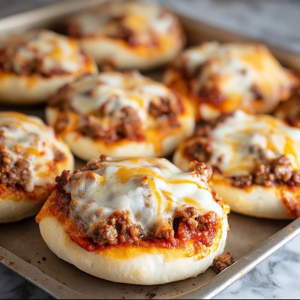 Old School Pizza Burgers Recipe - Recipe Image