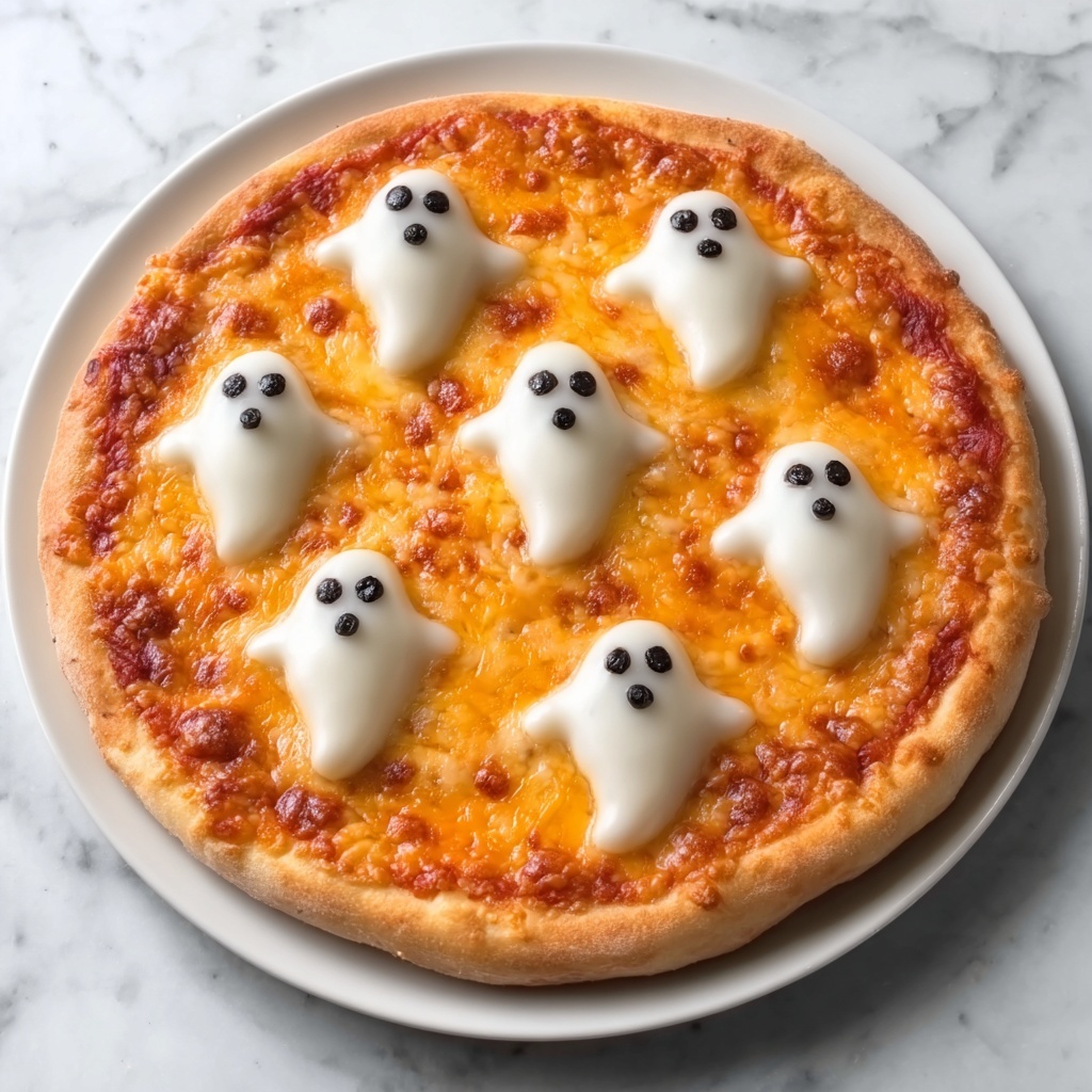Halloween Ghost Pizza – A Spooktacular Treat Recipe - Recipe Image