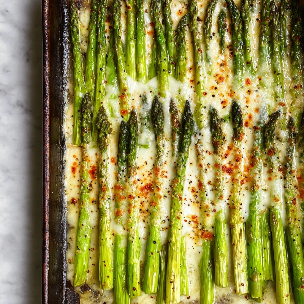 Cheesy Garlic Roasted Asparagus Recipe - Recipe Image