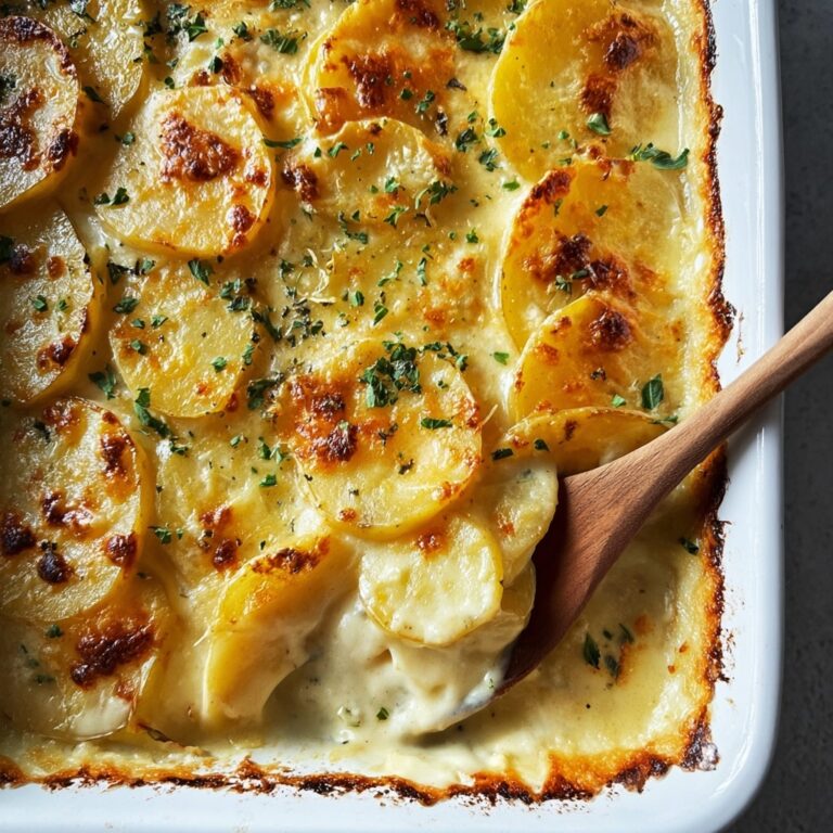 Dad’s Creamy & Cheesy Au Gratin Potatoes