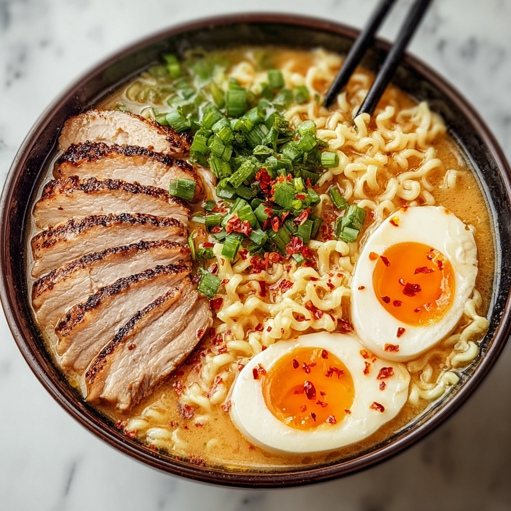 Creamy Garlic Chicken Ramen: Your Ultimate Comfort in a Bowl - Recipe Image