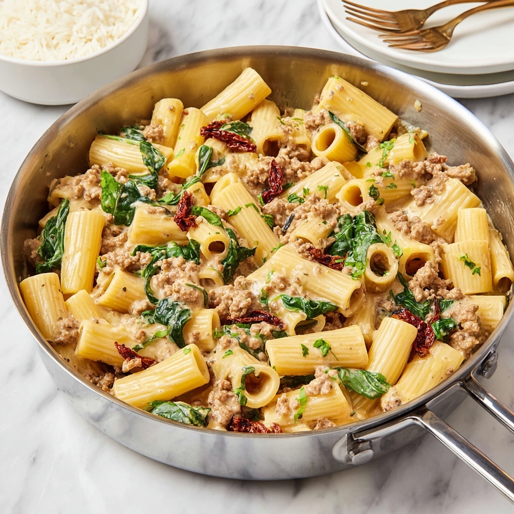 Creamy Italian Sausage Pasta Recipe - Recipe Image